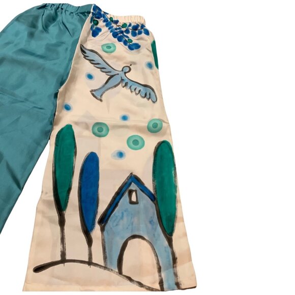 NWT Tago 100% Silk Unique Hand Dyed Pants 5T - Picture 8 of 8